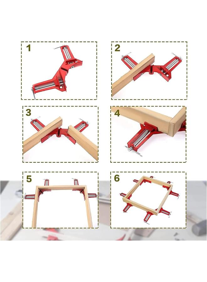 4PCS Woodworking Tools Tool Reinforced 90° Right Angle Clip Quick Fix Clip Picture Frame Clip Woodworking Photo Frame DIY Glass Fish  - Image 2