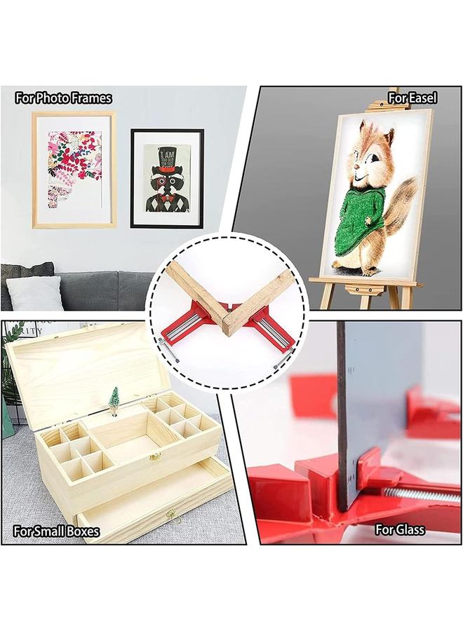 4PCS Woodworking Tools Tool Reinforced 90° Right Angle Clip Quick Fix Clip Picture Frame Clip Woodworking Photo Frame DIY Glass Fish  - Image 4
