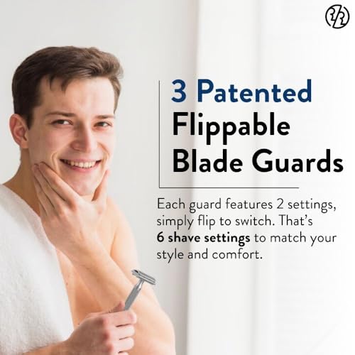 Rockwell Razors 6S Matte Stainless Steel Safety Razor. Adjustable Single Blade Razor With 6 Shave Settings and 5 Recyclable Blades. Custom Shaves For Men and Women. Reduces Razor Burn and Irritation. - Image 5