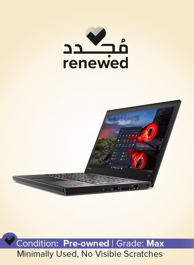 Renewed - ThinkPad A275 Laptop With 12.5-Inch HD Display, AMD Pro A10 Processor/Quad Core/8GB RAM/256GB SSD/AMD Radeon Graphics/Windows 10 Pro English brown