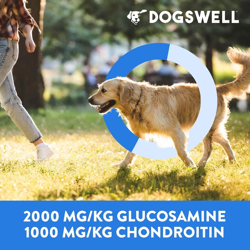 دوجسويل Dogswell Jerky Hip and Joint Dog Treats Grain Free Made in USA Only, Glucosamine and Chondroitin, 24 oz Chicken, 1.5 Pound (Pack of 1) - Image 5