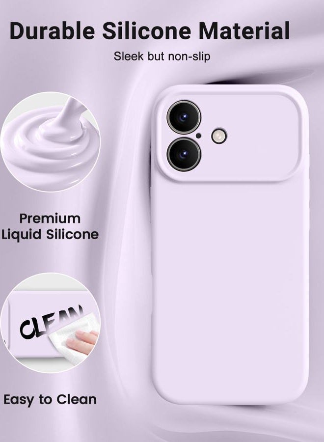 OTOFLY Magnetic for iPhone 17 Case,Compatible with Magsafe,Classic Liquid Silicone Mobile Phone Case,Integrated Camera Control Button,Anti-Scratch Microfiber Lining,Cloud Mauve - Image 3
