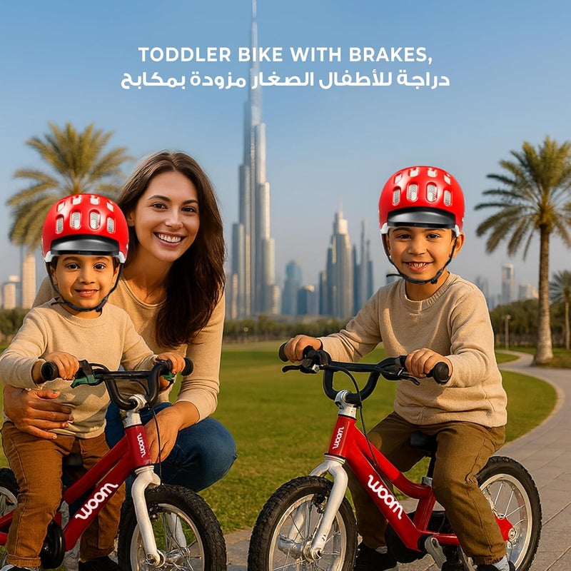 Woom GO 2 Kids Pedal Bike|14-Inch Lightweight Aluminum Bicycle for Ages 3-4.5 Years|Easy Transition from Balance Bike with Child-Specific V-Brakes & Safety Features - Image 5