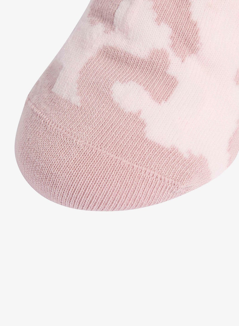 Adidas Youth 3 Pack Leopard Printed Socks - Image 2
