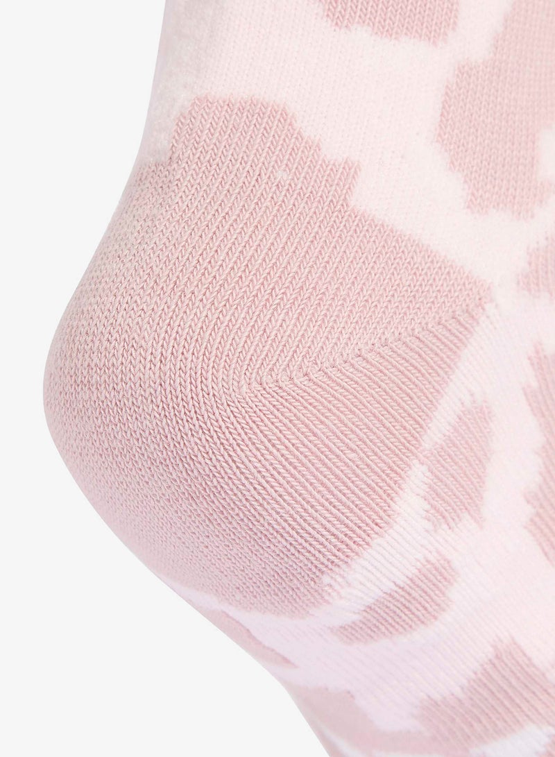 Adidas Youth 3 Pack Leopard Printed Socks - Image 3