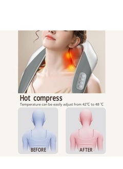 General Electric Back & Neck Massager, Goletsure Massager for Neck & Shoulder, Simulating Human Hand Gripping and Kneading Shiatsu Neck & Back Massager  - Image 2