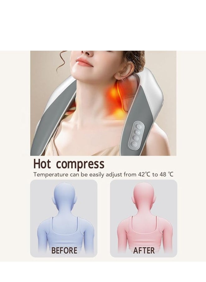 General Electric Back & Neck Massager, Goletsure Massager for Neck & Shoulder, Simulating Human Hand Gripping and Kneading Shiatsu Neck & Back Massager  - Image 2