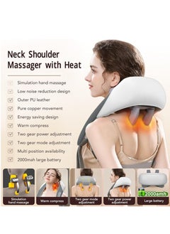General Electric Back & Neck Massager, Goletsure Massager for Neck & Shoulder, Simulating Human Hand Gripping and Kneading Shiatsu Neck & Back Massager  - Image 3