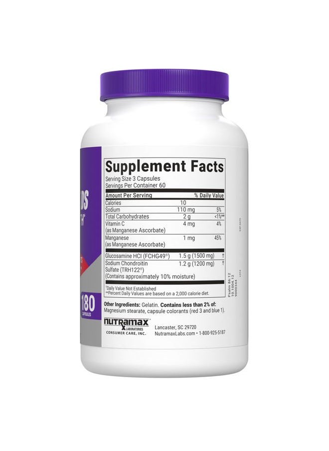 Nutramax Laboratories Nutramax Cosamin® DS Joint Health Supplement with Glucosamine & Chondroitin for Men's & Women's Joint Health, 180 Capsules  - Image 2