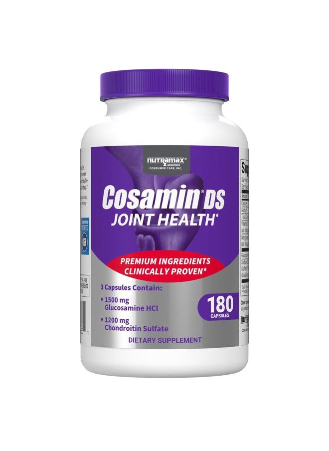 Nutramax Laboratories Nutramax Cosamin® DS Joint Health Supplement with Glucosamine & Chondroitin for Men's & Women's Joint Health, 180 Capsules  - Image 1