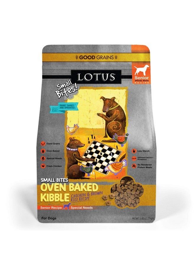 Lotus Small Bite Dry Senior Dog Food, Chicken, 5 Lb 