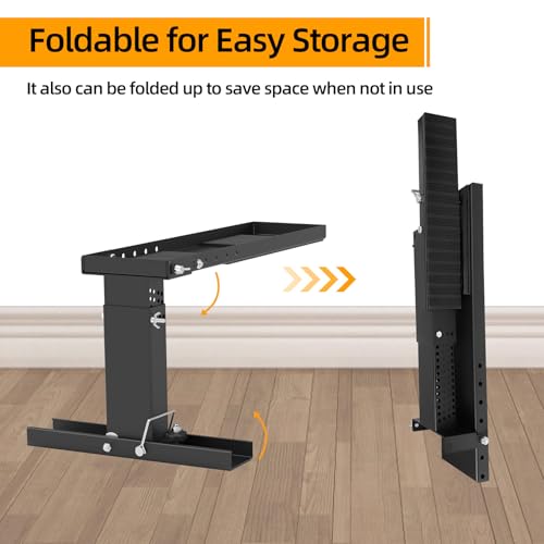 Qualward Upgrade Ladder Leveler for Stairs, Heavy-Duty Ladder Leveler for Extension Ladders High Strength, Step Ladder 9.1"-15.4", Adjustable Height and Foldable Ladder Stabilizer for Stairs with Non-Slip Feet - Image 3