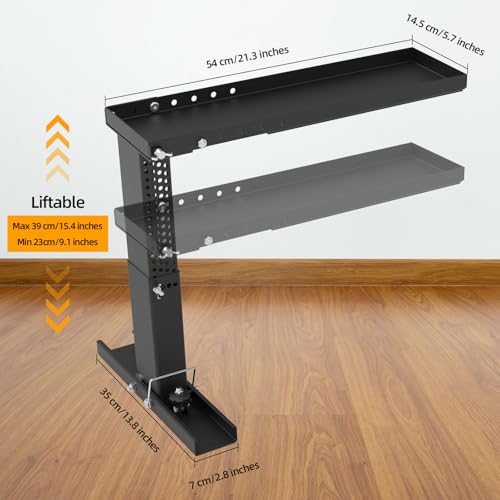 Qualward Upgrade Ladder Leveler for Stairs, Heavy-Duty Ladder Leveler for Extension Ladders High Strength, Step Ladder 9.1"-15.4", Adjustable Height and Foldable Ladder Stabilizer for Stairs with Non-Slip Feet - Image 4