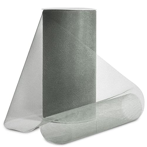 Expo International Shiny 6-Inch Tulle Spool, 25-Yard, Pewter - Image 2