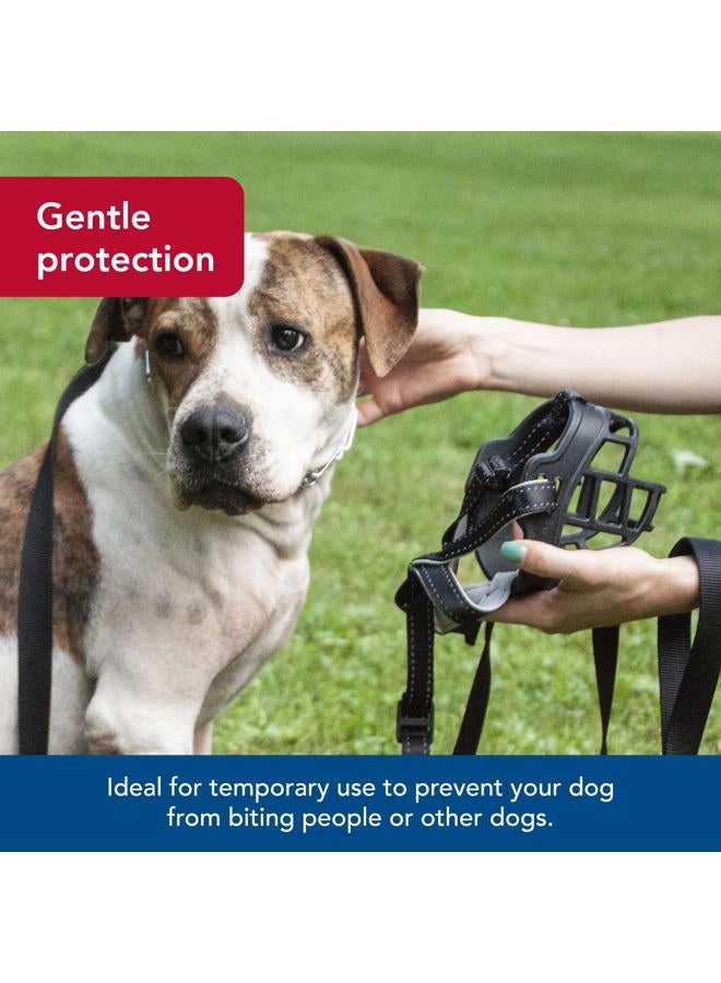 Coastal Pet Soft Basket Muzzle - Custom-Fit for Comfort - Indoor & Outdoor Dog Accessory - Adjustable Strap - Flexible Silicone - Allows Panting & Drinking - Black, 05 - Image 3