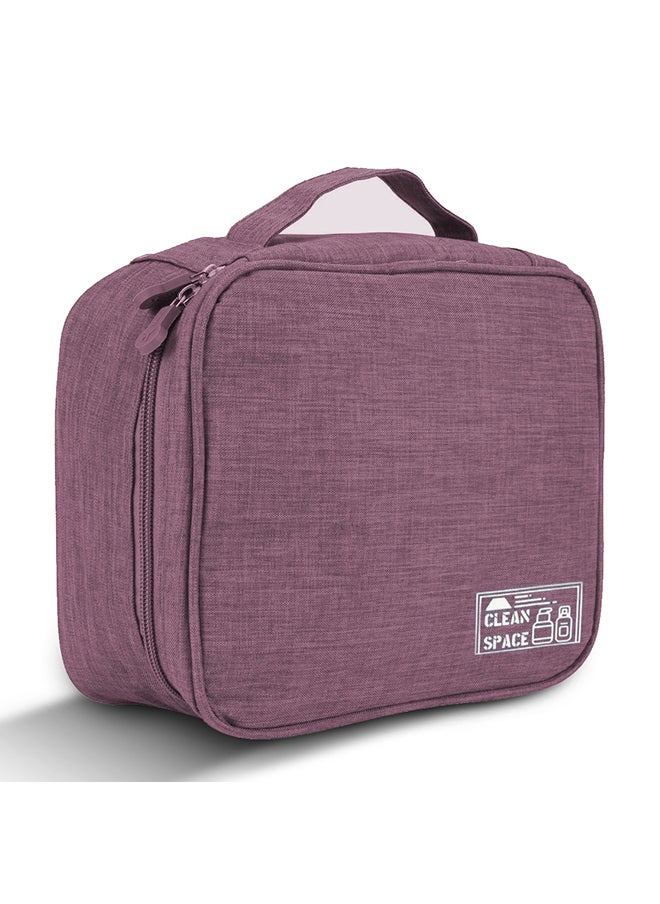 O Ozone Hanging Travel Wet Dry Toiletry Bag Beautician Women Men Bathing Storage Bag Folding Cosmetic Washbag Toilettas Makeup Organizer -Purple
- Purple  - Image 1