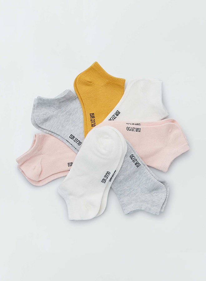 Kiabi Pack of 7 pairs of plain low cut socks 