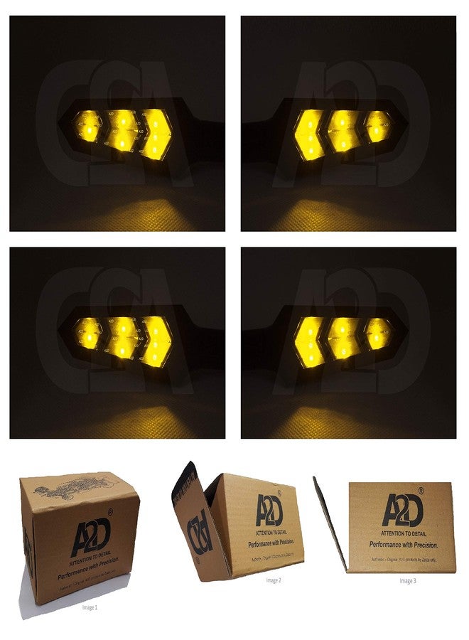 A2D؟ 919. A2D؟ مجموعة إشارات انعطاف LED SMD للدراجات النارية من AW، 4 قطع، أصفر/كهرماني، لدراجة LML Freedom DX - Image 4
