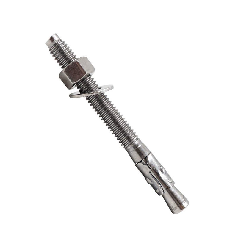 Horiznext 3/8" x 3-3/4" inch Stainless Steel Standard Strong Wedge Anchor, Fasteners for Concrete (4 pcs) - Image 1