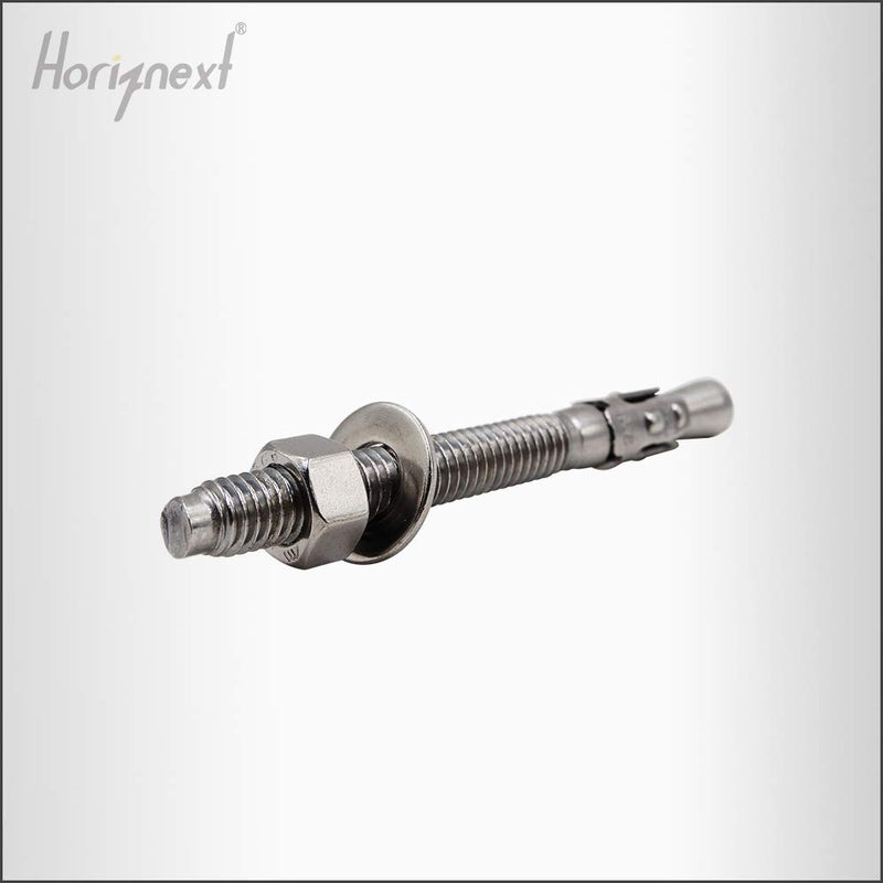 Horiznext 3/8" x 3-3/4" inch Stainless Steel Standard Strong Wedge Anchor, Fasteners for Concrete (4 pcs) - Image 5