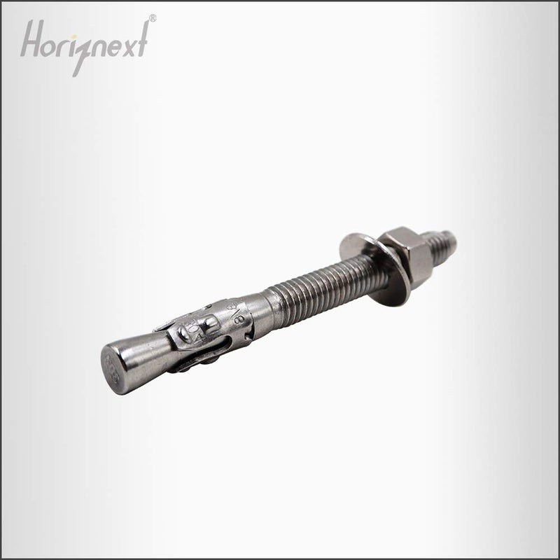 Horiznext 3/8" x 3-3/4" inch Stainless Steel Standard Strong Wedge Anchor, Fasteners for Concrete (4 pcs) - Image 4