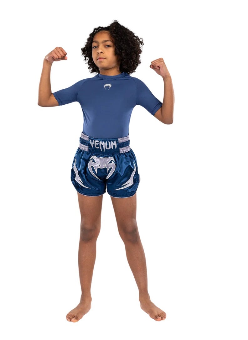 VENUM - VENUM INFERNO KIDS MUAY THAI SHORTS ROYAL BLUE - Image 1