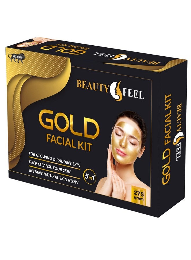 professional feel Professional Beauty Feel Herbal 24K Lotus Gold Facial Kit for Fairness (Set of 5) 275 G - Image 4
