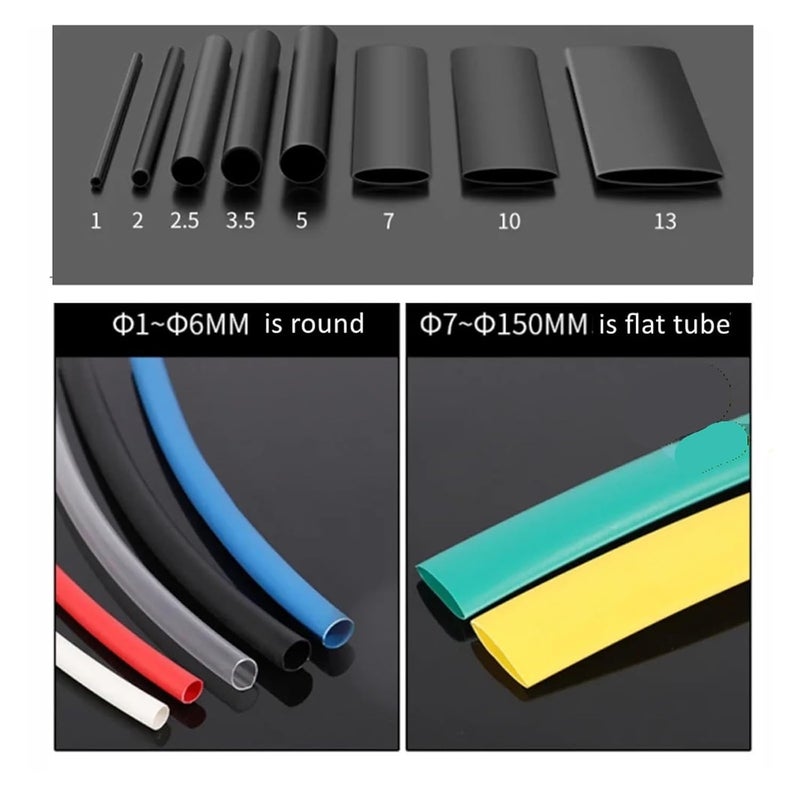 1/5/10/25M 2:1 Black 1 2 3 5 6 8 10mm Diameter Heat Shrink Heatshrink Tubing Tube Sleeving Wrap Wire(14mm,25Meter) - Image 3