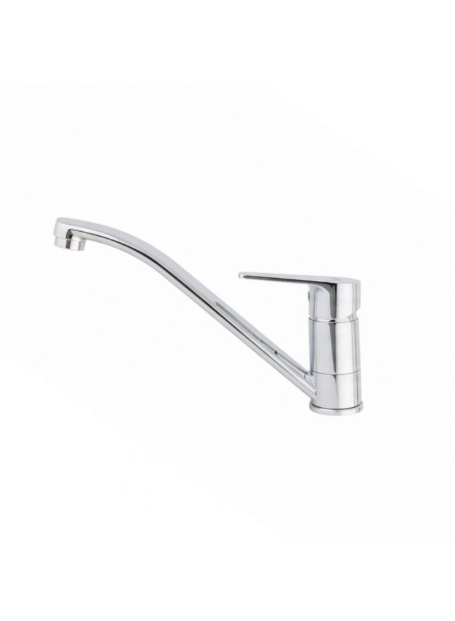 Milano King Sink Mixer (9235) - Italian Brass Kitchen Faucet, Chrome Finish, DIY Installation, 7-Year Warranty, Hot & Cold Water Hoses Included, 23.5x21 cm - Image 2