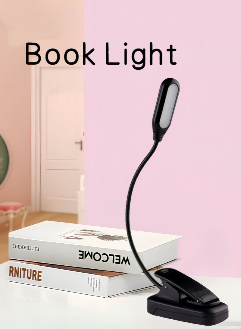 مصباح القراءة، مصباح قراءة الكتاب، مصباح قراءة LED، جهاز العناية بالرؤية USB مصباح القراءة القابل لإعادة الشحن للأطفال، مصباح قراءة مرنة للقصاصات على الكتاب للقراءة في السرير، مصباح المكتب - Image 2