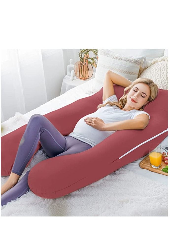 molody U Shaped Nursing And Maternity Pillow With Removable Velvet Cover  - Image 3