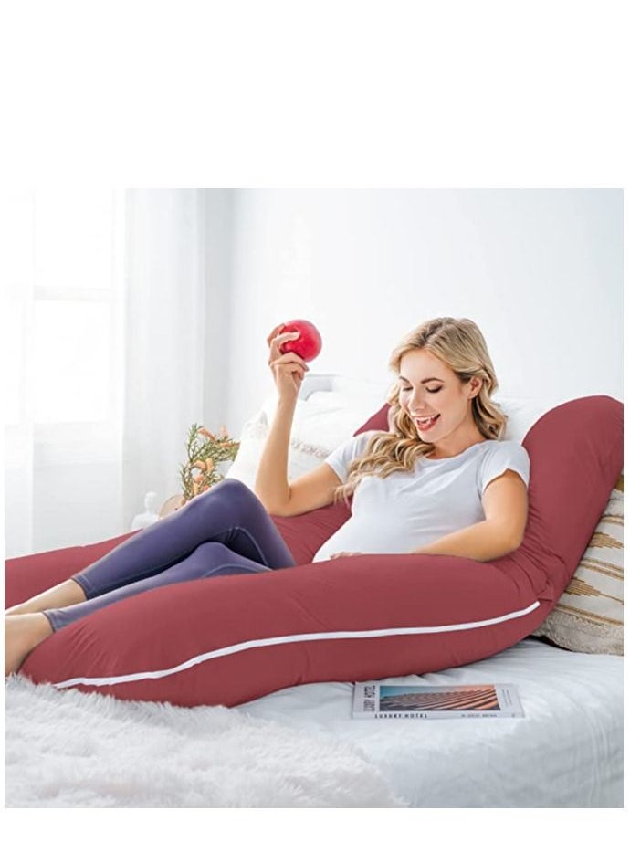 molody U Shaped Nursing And Maternity Pillow With Removable Velvet Cover  - Image 1