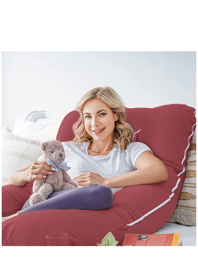 molody U Shaped Nursing And Maternity Pillow With Removable Velvet Cover  - Image 5