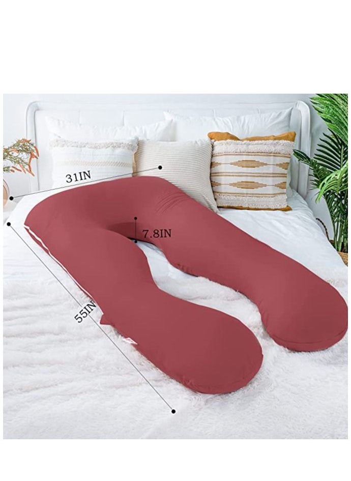 molody U Shaped Nursing And Maternity Pillow With Removable Velvet Cover  - Image 4
