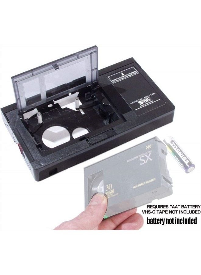 Panasonic - Motorized VHS-C Cassette Adapter For JVC C-P7U CP6BKU C-P6U,Panasonic PV-P1,RCA VCA115 + 1 VCC113 Micro-Fiber Cloth™ - Image 1
