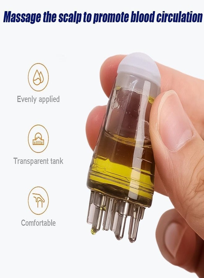 Lumevo Hair Oil Applicator Comb - Smooth Root Comb Bottle for Scalp, Anti Hair Loss Lotion Dispenser, Leak-Proof 6ml Scale Control, Salon Care Tool for Oily & Greasy Hair - Transparent - Image 4