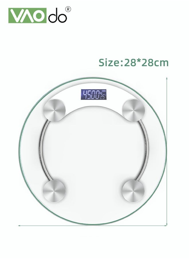 VAOdo - Smart Scale for Body Weight Digital Bathroom Scale Weighing Body Fat Scale USB Interface Charging LED Display - Image 1