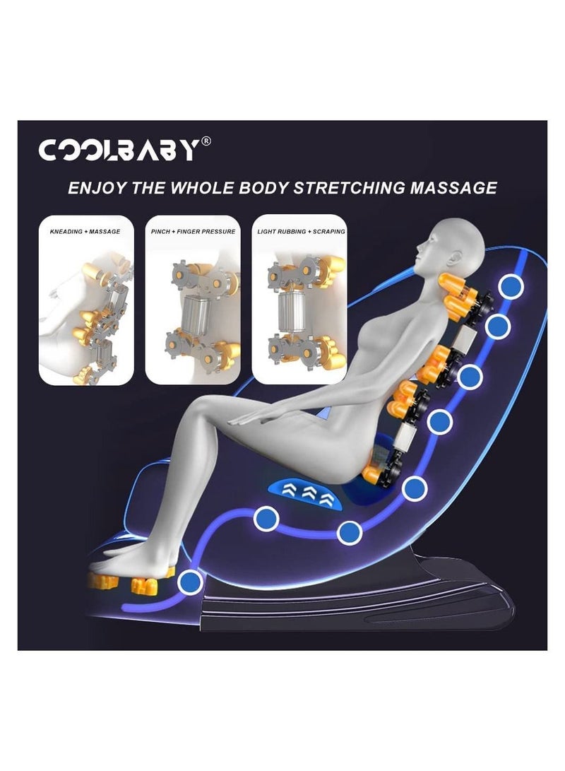 Cool Baby Music Massage Chair Family Fully Automatic Whole Body Electric Multi Function Supreme Cabin Sofa Black  - Image 4