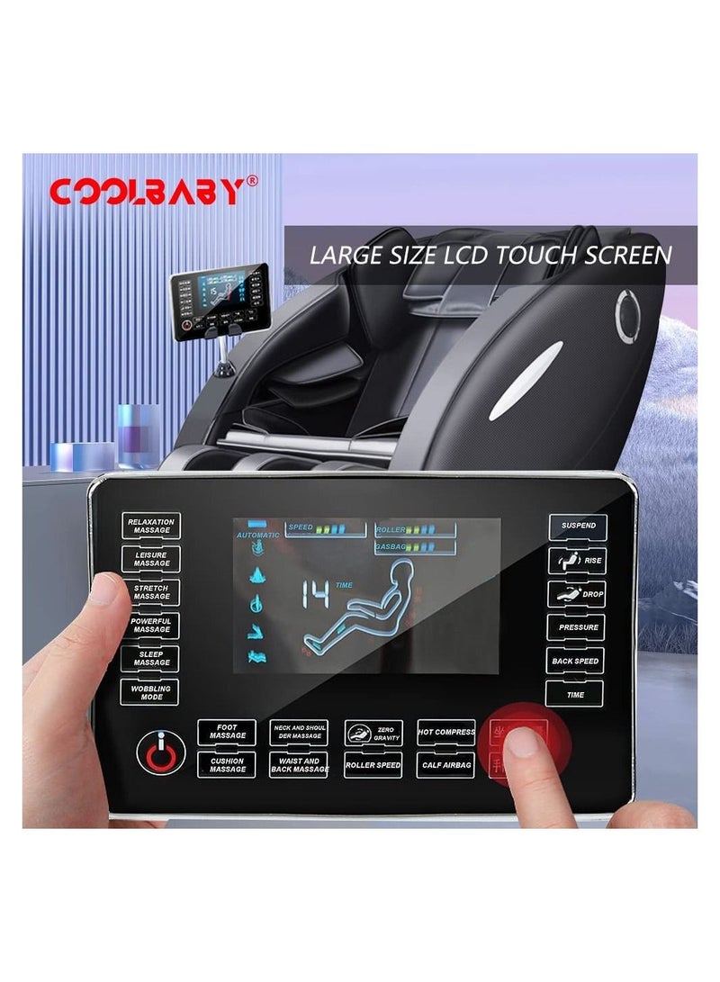 Cool Baby Music Massage Chair Family Fully Automatic Whole Body Electric Multi Function Supreme Cabin Sofa Black  - Image 5