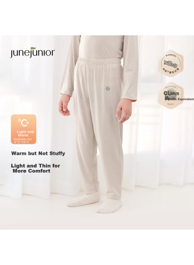Junejunior [babylove Sub-brand] Children's Thermal Pants Autumn Winter Boys And Girls New Lightweight Base Layer Long Pants - Image 1