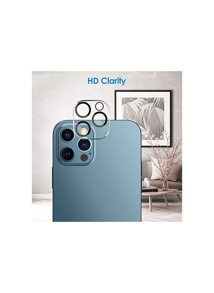 جي تيك واقي عدسة الكاميرا JETech لهاتف iPhone 12 Pro مقاس 6.1 بوصة، زجاج مقسى 9H، شفاف عالي الدقة، مضاد للخدش، صديق للحافظة، لا يؤثر على اللقطات الليلية، 3 عبوات - Image 4