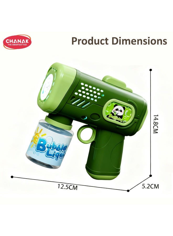 Chanak Electric Bubble Gun For Kids Automatic LED light Bubble Maker Machine With 70 Ml Tank, Blue Bubble Shooter Toy For Outdoor Indoor Play, Fun Bubble Blower For Children (Color as per Availability) - Image 3