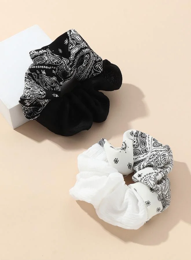 Take Two Set of 2 - Printed Scrunchies