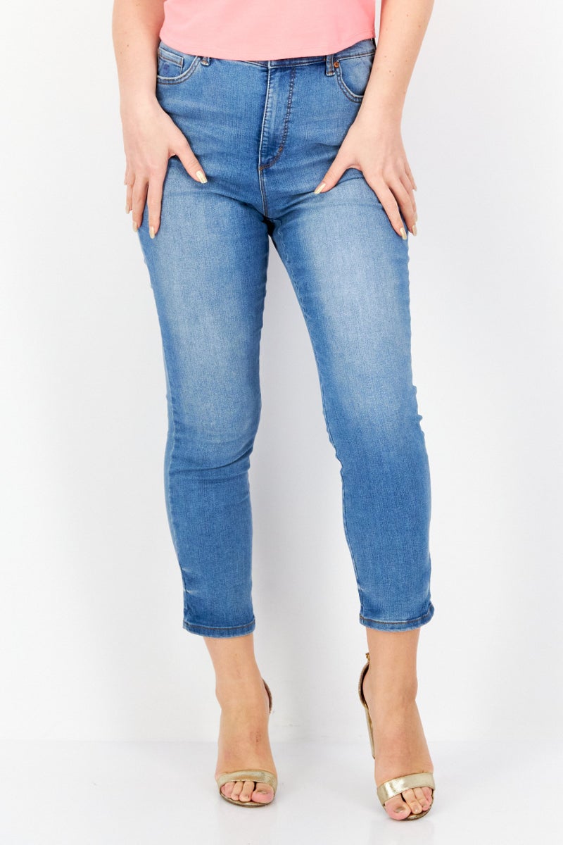 Gloria Vanderbilt Women Skinny Fit Wash Stretchable Jeans, Light Blue - Image 1