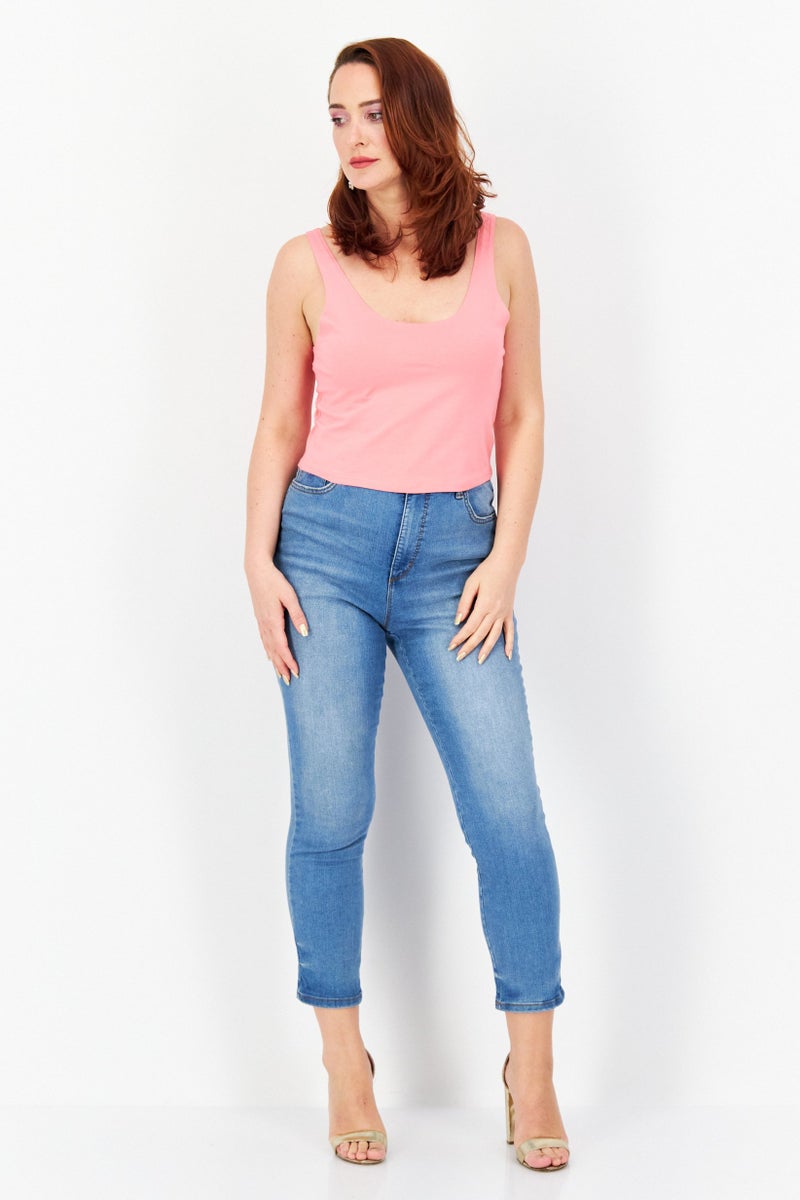 Gloria Vanderbilt Women Skinny Fit Wash Stretchable Jeans, Light Blue - Image 4