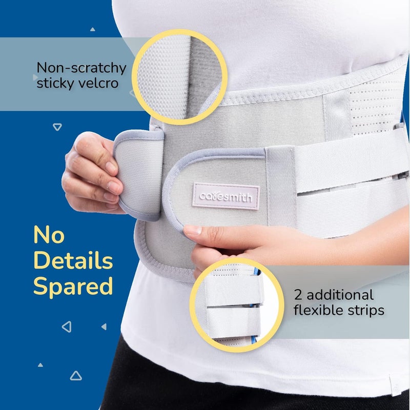 CARESMITH Align Back Pain Relief Belt (Size 1) | Central Thick Metal Brace | 4 Sizes | Back Support for Back Pain Relief Woman & Men | Lumbar Support | Waist | Orthopedic - Image 4