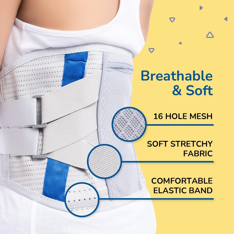 CARESMITH Align Back Pain Relief Belt (Size 1) | Central Thick Metal Brace | 4 Sizes | Back Support for Back Pain Relief Woman & Men | Lumbar Support | Waist | Orthopedic - Image 5