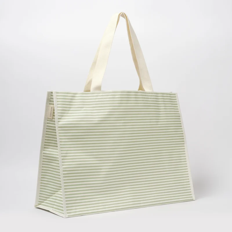 SUNNY LIFE Carryall Beach Bag La Palma Sage Stipe
