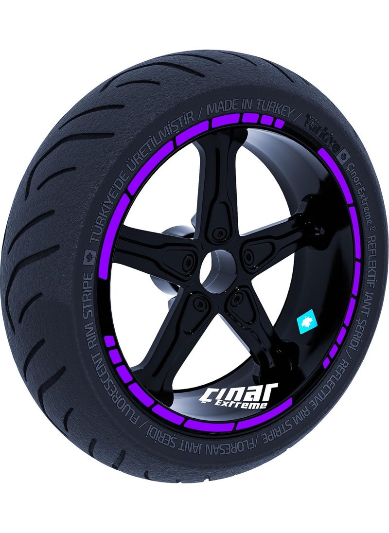 Çınar Extreme Moto Gp Style Rim Strip Sticker Reflective, Fluorescent, Special Colors 
