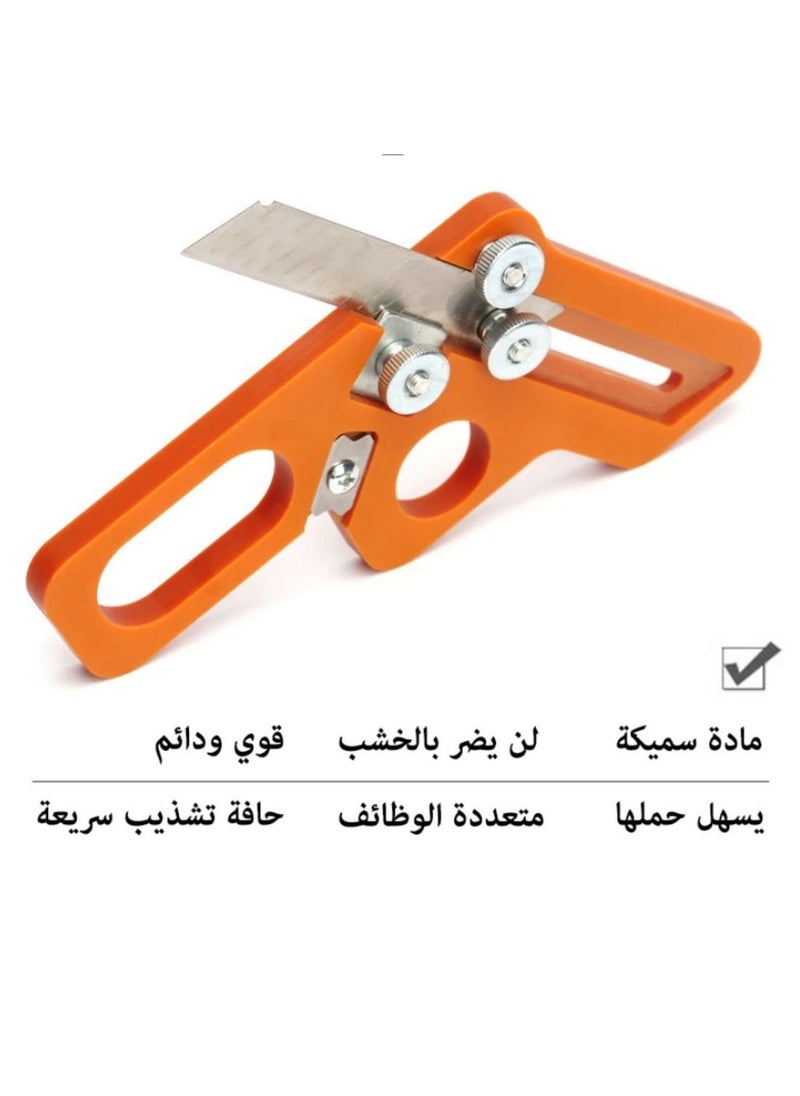 Edge trimmer Multifunctional scraper wood trimmer Edge Banding Trimmer Veneer Edge Trimmer Chamferring Tail Trimmer Manual Trimming Woodworking Tool